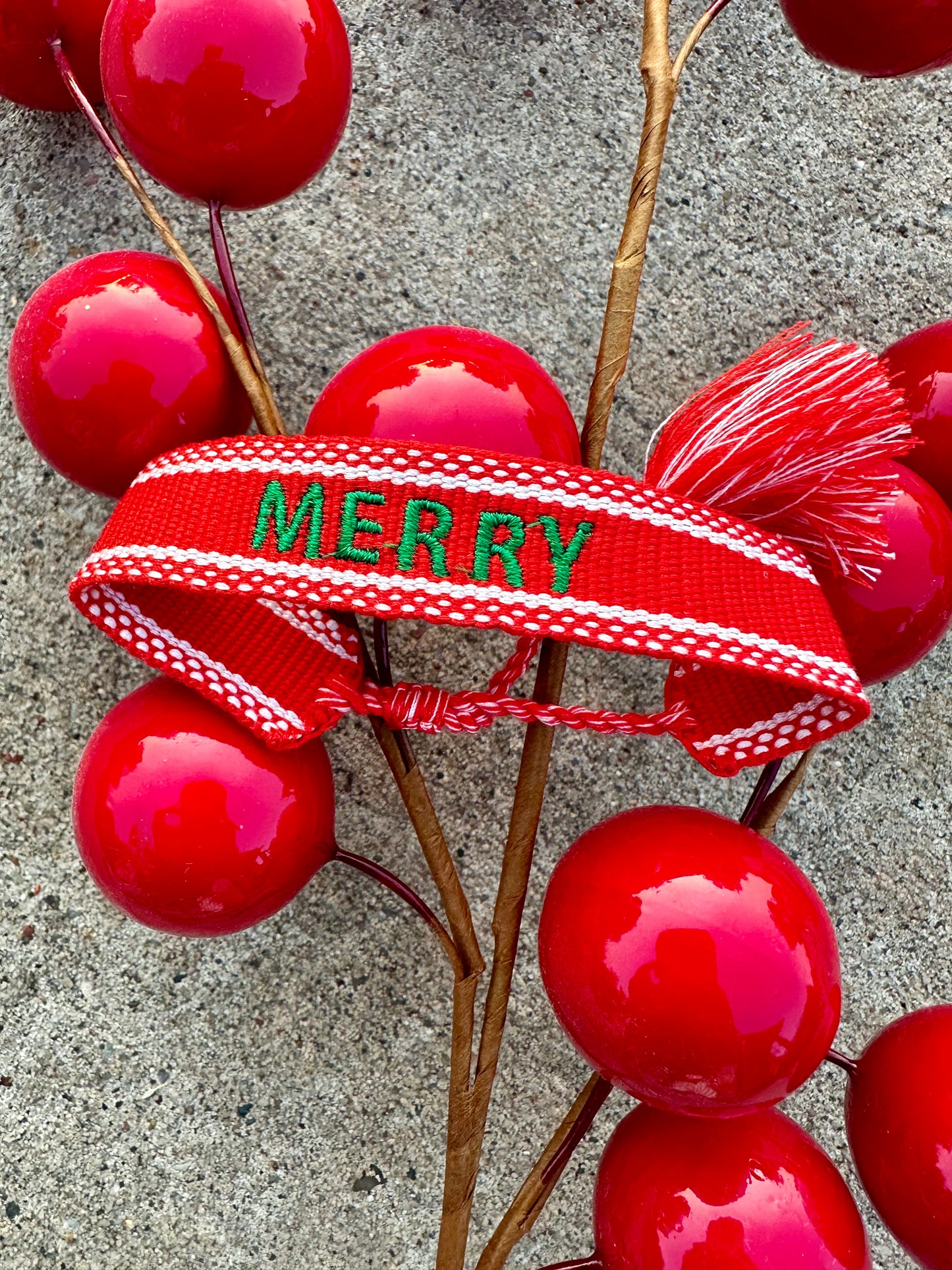 Christmas Tassel Bracelet