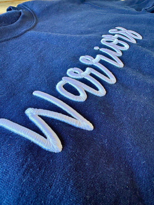 Adult Puffy Embroidery Sweatshirt