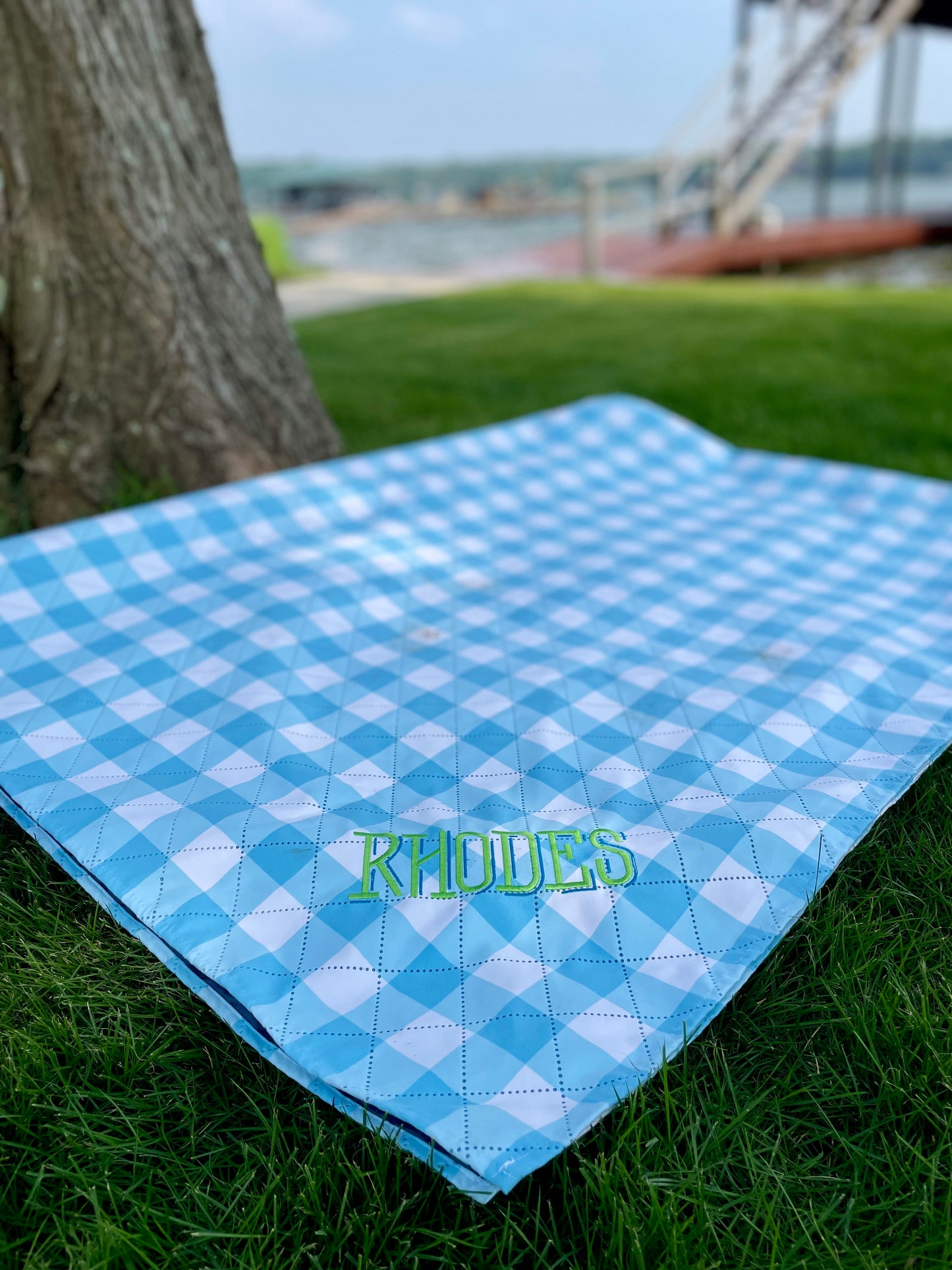 Dock and Bay Picnic Blanket