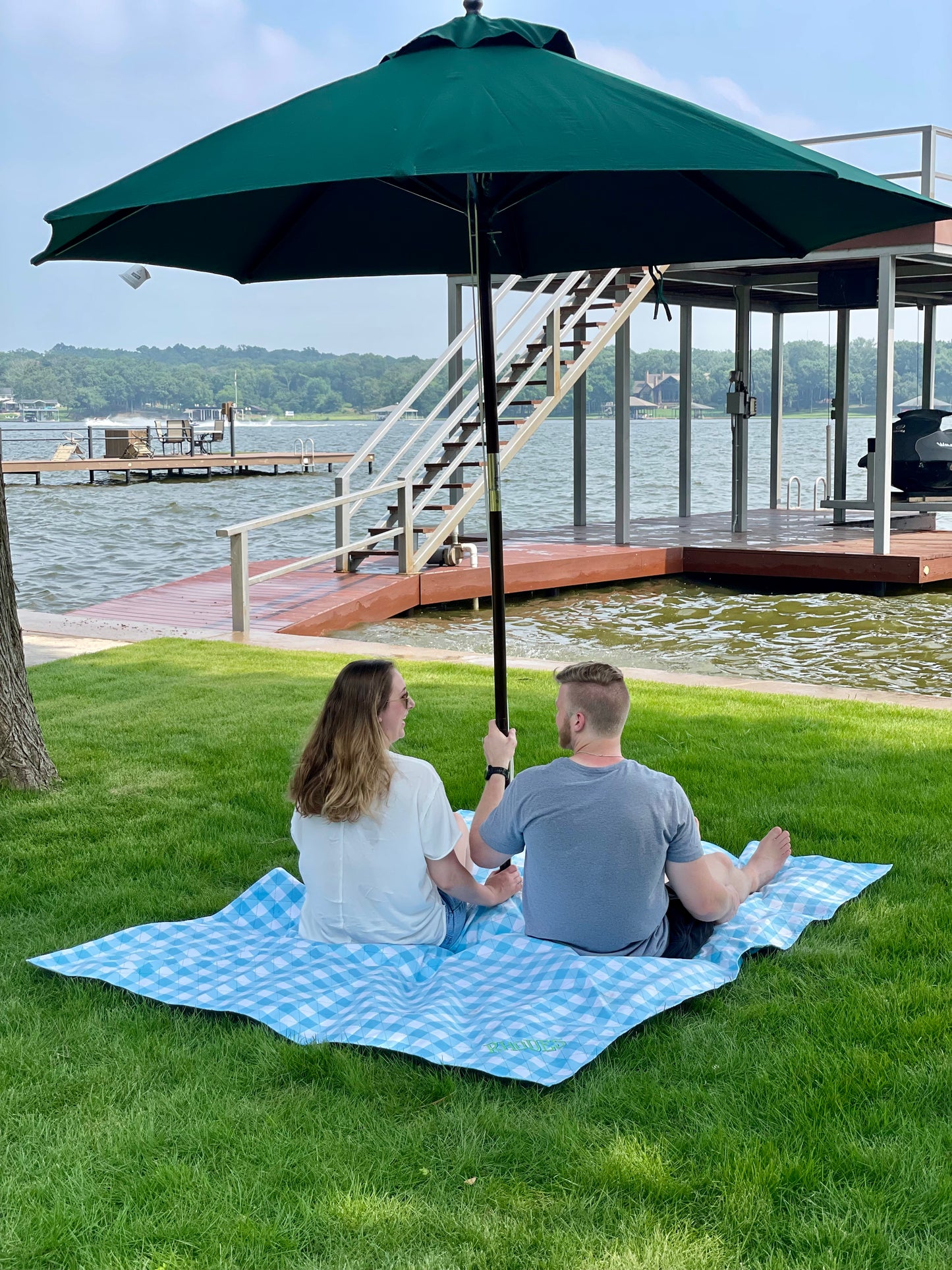 Dock and Bay Picnic Blanket