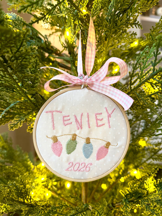 Embroidered Christmas Ornament
