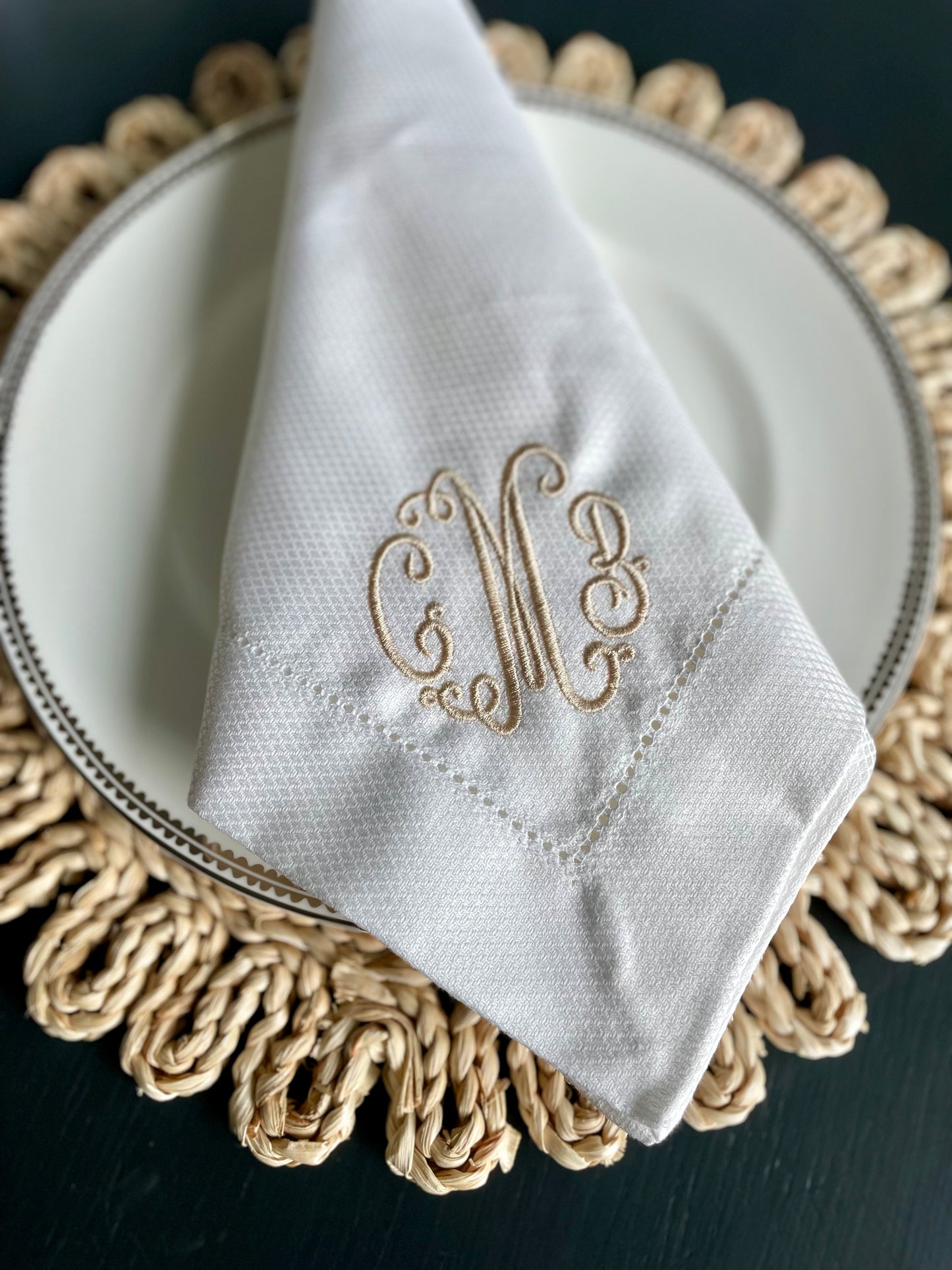White Hemstitch Napkin