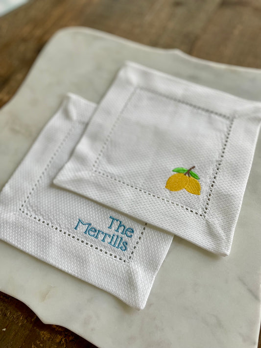 Huck Weave Cocktail Napkins