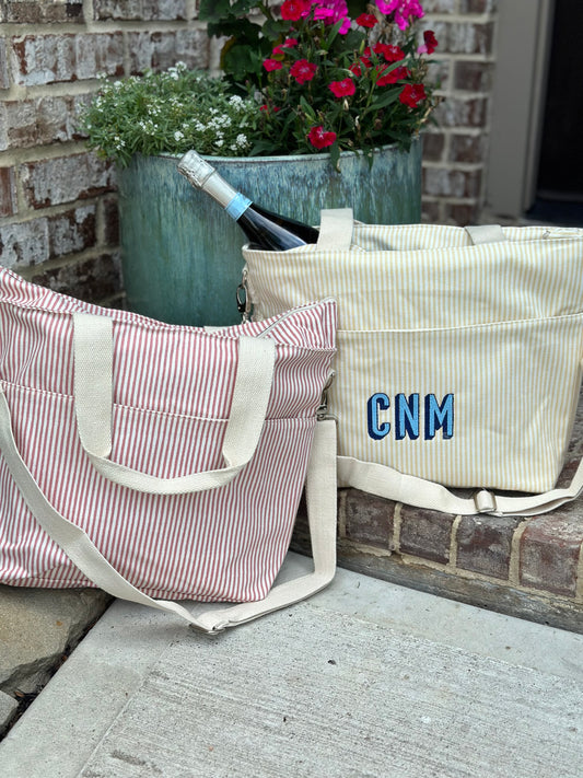 Striped Canvas Cooler