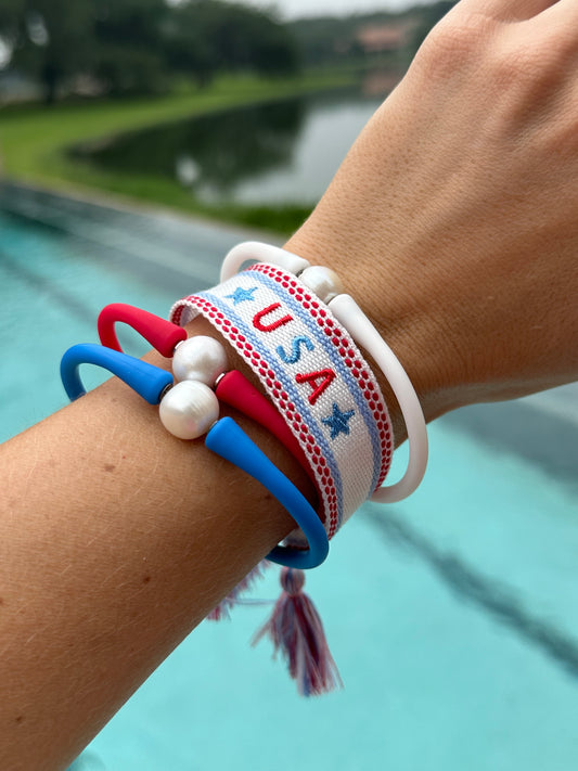 Patriotic Tassel Bracelet