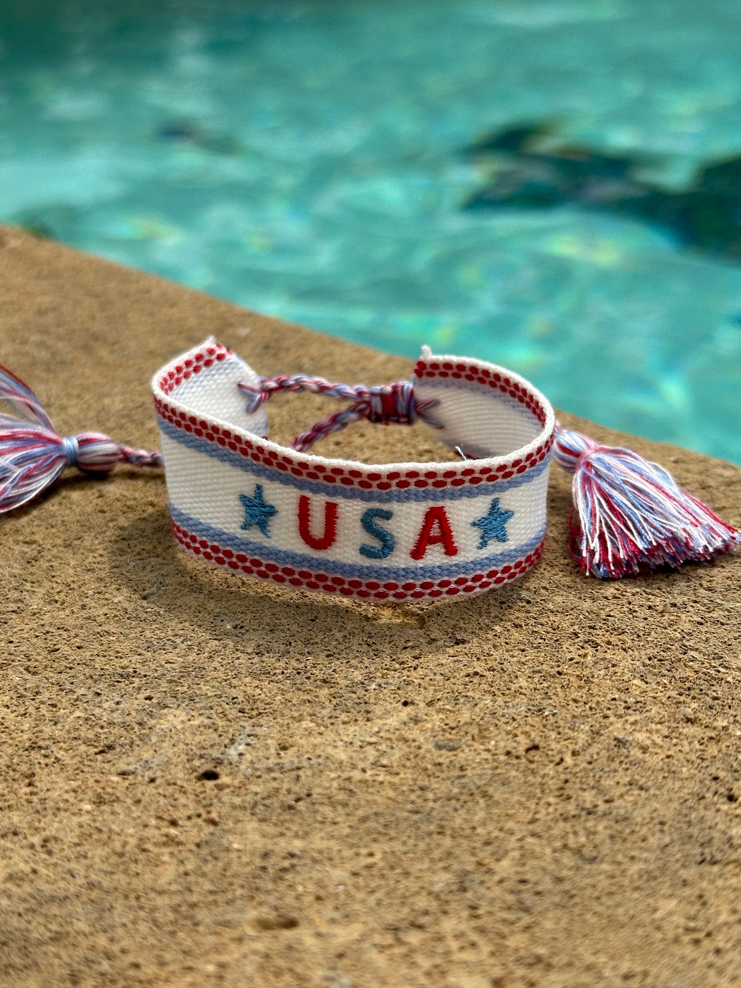 Patriotic Tassel Bracelet