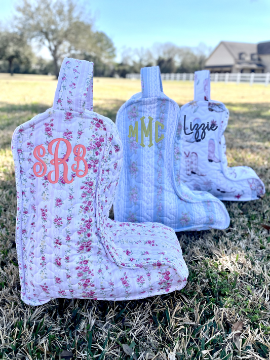 Quilted Boot Bag