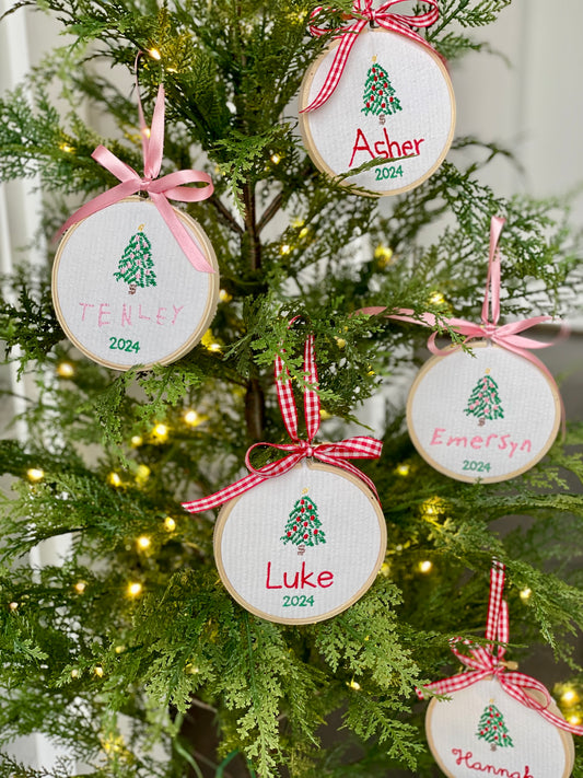 Embroidered Christmas Ornament