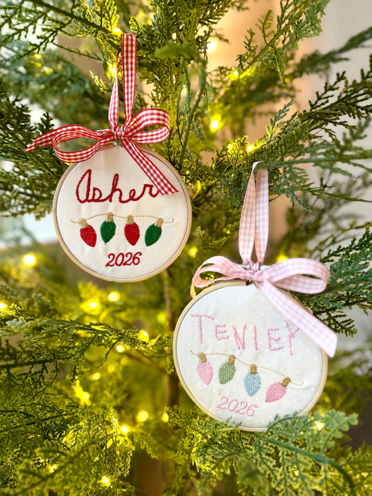 Embroidered Christmas Ornament