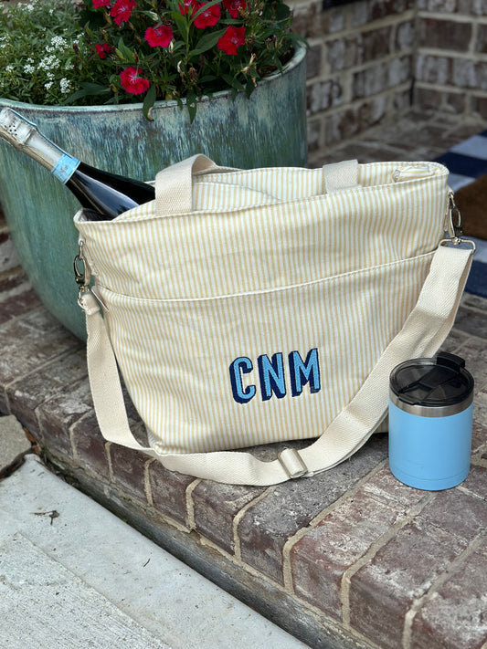 Striped Canvas Cooler