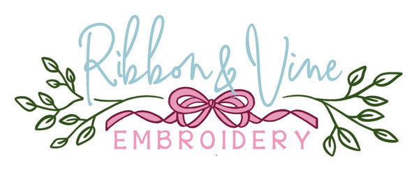 Ribbon & Vine Embroidery